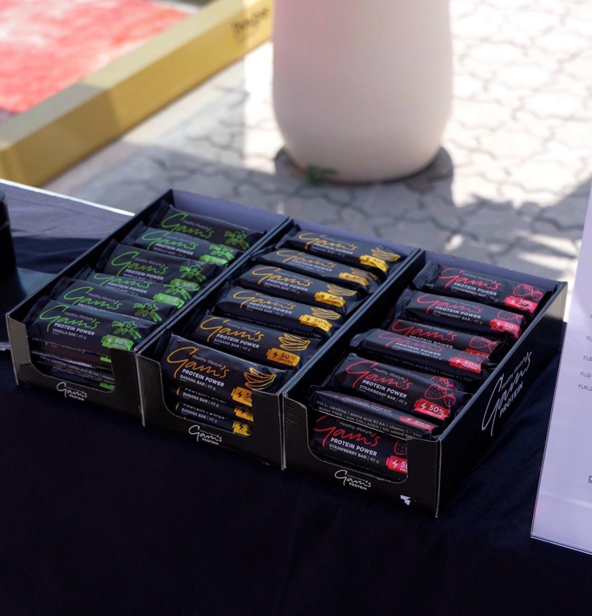 GAM'S Protein Power Bar — Vanille, Fraise, Banane